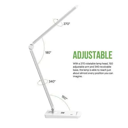 Arbeits-Tischleuchte 8W-LED, dimmbar, weiß